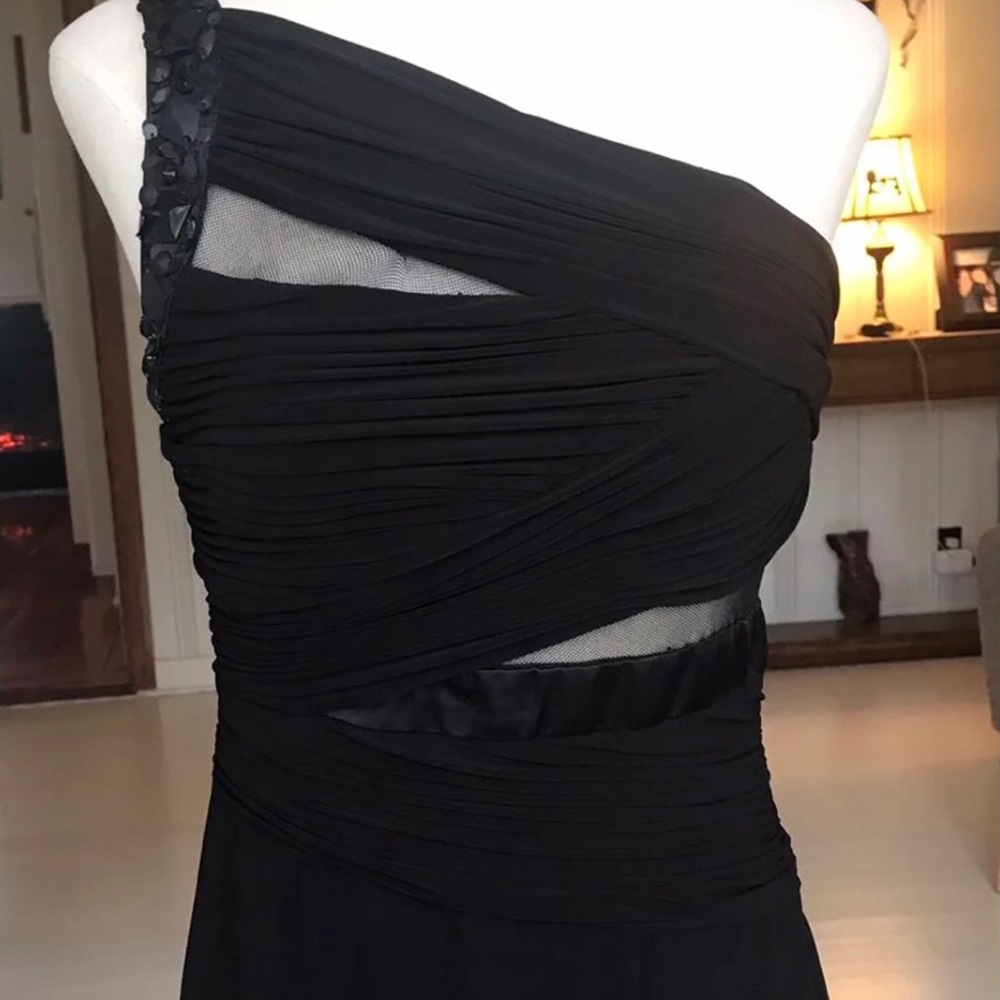 Aidan Mattox Bandage/Mesh Dress